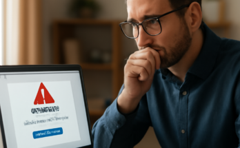 Alt-Text: „Beitragsbild zum Vortrag ‚Vom Klick zur Kompromittierung‘: Phishing als Einstieg, Angriffskette bis zur Kompromittierung sowie Maßnahmen wie Awareness, Monitoring und Incident-Response zur wirksamen Stärkung der IT-Sicherheit.“