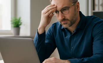 Illustration einer überladenen IT-Sicherheitslandschaft mit vielen Tools und Schnittstellen; Hinweis, dass weniger Komplexität die Angriffsfläche reduziert und Reaktionszeiten verbessert.