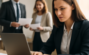 Mitarbeitende in einer Behörde nehmen nach behobener IT-Störung den Betrieb wieder auf; Systeme stabilisiert, Dienstleistungen starten schrittweise, regional teils noch Verzögerungen.