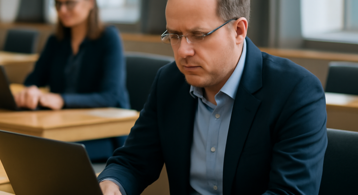 Alt-Text: **„NRW-Landtag: IT-Störung erschwert zeitweise den Zugriff auf interne Systeme und digitale Arbeitsplattformen, Ursache zunächst unklar.“**