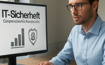 Symbolbild: IT-Sicherheit im Unternehmen – Kötter steigt in Cybersecurity ein; Kostenfaktoren wie Risikoanalyse, Schutzmaßnahmen, Monitoring, Incident Response und Mitarbeiterschulungen.