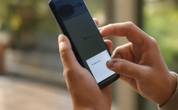 Google Pixel-Smartphone mit großer Displayfläche, neue Funktion erleichtert die Einhand-Bedienung und macht wichtige Aktionen schneller erreichbar.