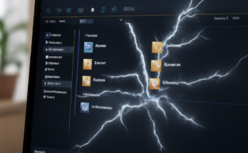 Alt-Text: **„Windows-11-Dateiexplorer im Dark Mode mit kurzen weißen Aufblitzern beim Ordnerwechsel – Anzeige-Bug sorgt für Flackern.“**