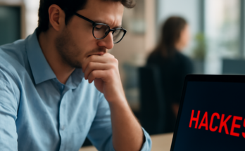 Symbolbild: Zug der Deutschen Bahn vor digitalem Warnhinweis – Cyberangriff löst IT-Störung aus und beeinträchtigt Abläufe im Bahnbetrieb (18.02.2026).