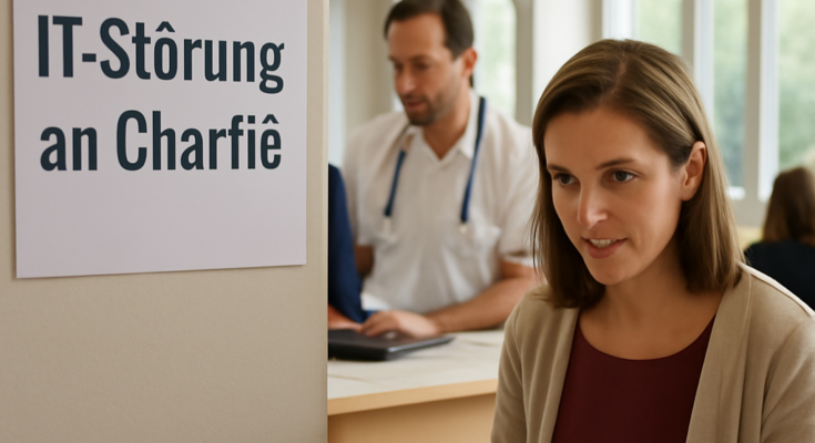 Patienten an der Charité warten wegen anhaltender IT-Störung: Termine und Abläufe verzögert, Behandlung läuft weiter.