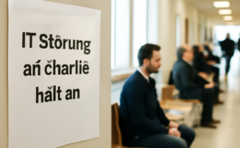 Patienten warten an der Berliner Charité wegen anhaltender IT-Störung; Termine können verschoben werden, Abläufe teils manuell und die Erreichbarkeit eingeschränkt.