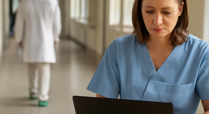 Mitarbeitende in der Charité Berlin arbeiten trotz anhaltender IT-Störung im Notfallbetrieb mit Ersatzprozessen; Patientenversorgung bleibt grundsätzlich gesichert.