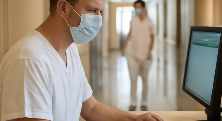 Alt-Text: **„Charité Berlin: IT-Störung beeinträchtigt Abläufe, Klinikbetrieb bleibt stabil, Notaufnahmen wieder im Regelbetrieb.“**