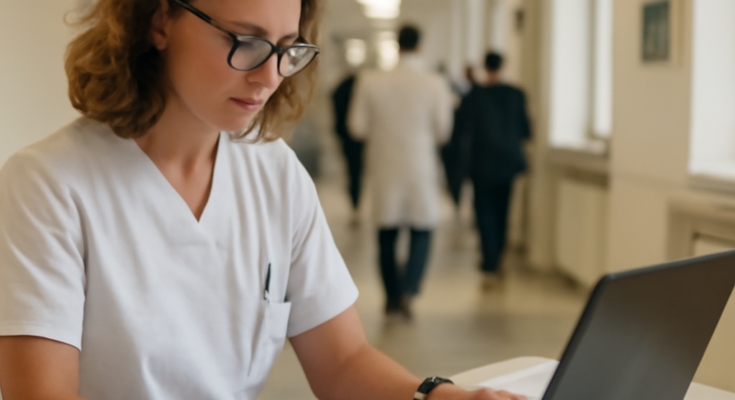 Alt-Text: **„Charité Berlin: Anhaltende IT-Störung beeinträchtigt digitales Patientenmanagement, Notaufnahmen zeitweise eingeschränkt – Krankenhausbetrieb läuft mit Papierprozessen weiter.“**