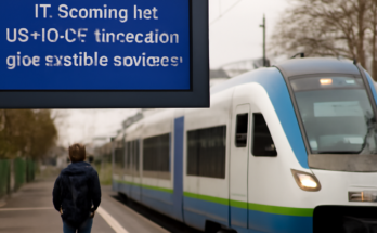 NIAG-Bus an Haltestelle: IT-Störung führte zu Verspätungen und Ausfällen, Echtzeitinfos teils eingeschränkt; Fehler inzwischen behoben.