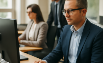 Innenansicht eines Landtagsgebäudes: zentrale IT-Systeme sind wieder online, die Ursachenanalyse der Störung läuft weiter.