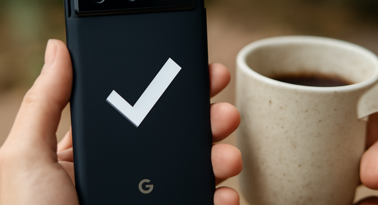 Google Pixel-Smartphone mit Hinweis auf das Mai-Update: behebt drei nervige Alltagsprobleme, Rollout jedoch gestaffelt und nicht sofort für alle verfügbar.