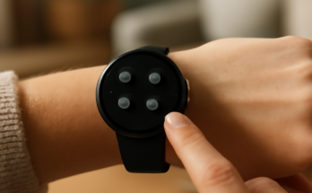 Pixel Watch mit Wear-OS-Update: neues Feature für schnelleren Zugriff auf Einstellungen und Schnellzugriffe.