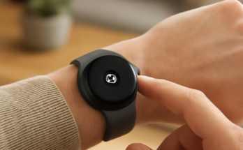 Pixel Watch am Handgelenk mit Wear-OS-Update: neues Komfort-Feature für schnellere, einfachere Bedienung.