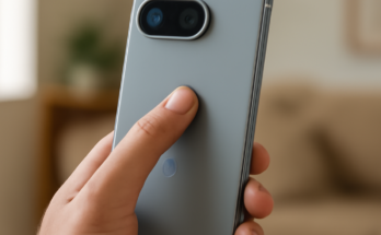 Pixel 9a mit neuem Pixel-Update: Fingerabdruck-Entsperren funktioniert jetzt auch bei ausgeschaltetem Display.