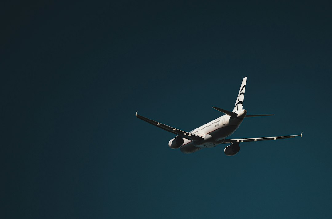 Passagierflugzeug in der Luft