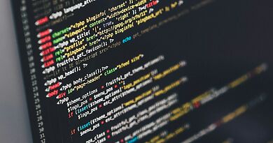 Programmcode auf einem Monitor als Symbol für Codex-Entwicklungsarbeit