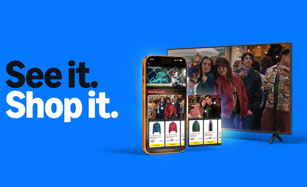 Prime Video Shop the Show mit Fernseher und Amazon Shopping App