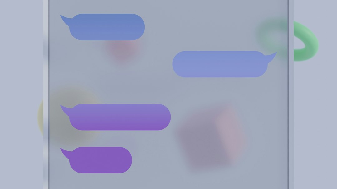 Sprechblasen als Symbol für private Messenger-Nachrichten