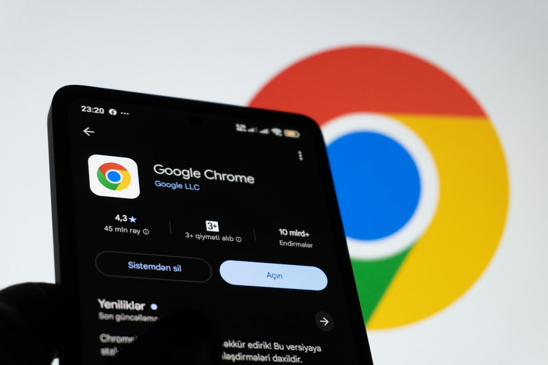 Google Chrome auf einem Smartphone