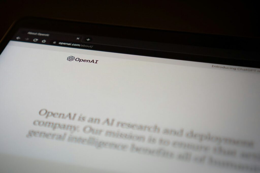 Browseransicht auf einem Laptop