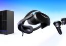 Pimax Crystal Pro mit Controllern und Spation Mini-PC